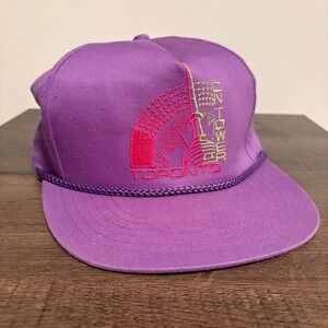 Vintage Toronto‎ CN Tower Purple Rope Hat Snapback Souvenir Cap